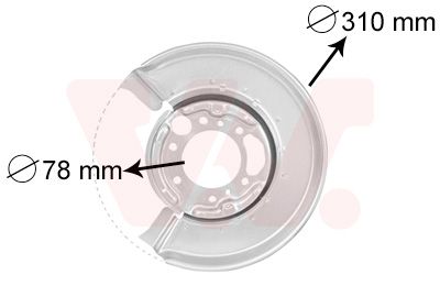 VAN WEZEL Отражатель, диск тормозного механизма 3075373